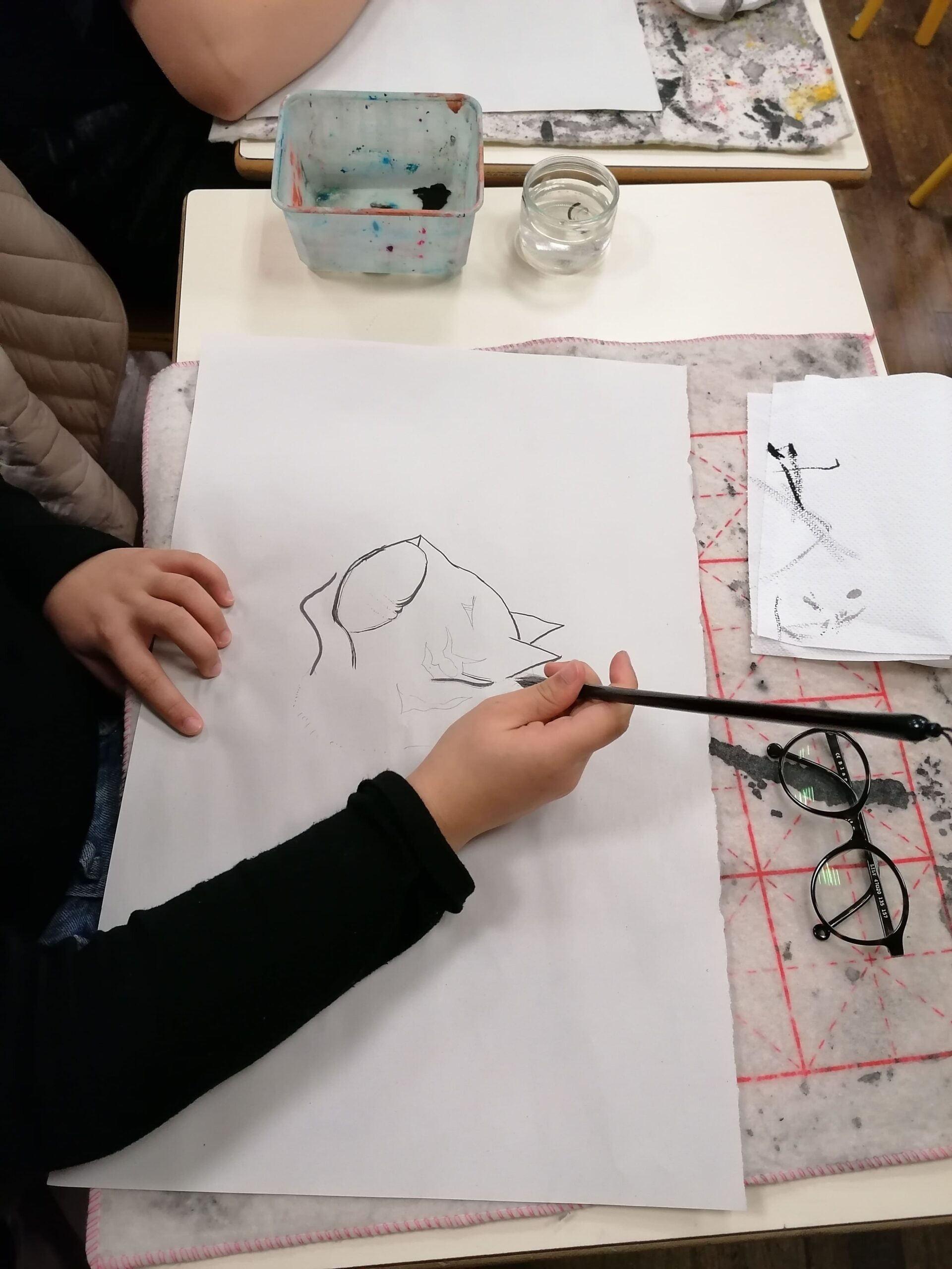 Initiation à La Calligraphie Chinoise - Collège Tour D’Auvergne